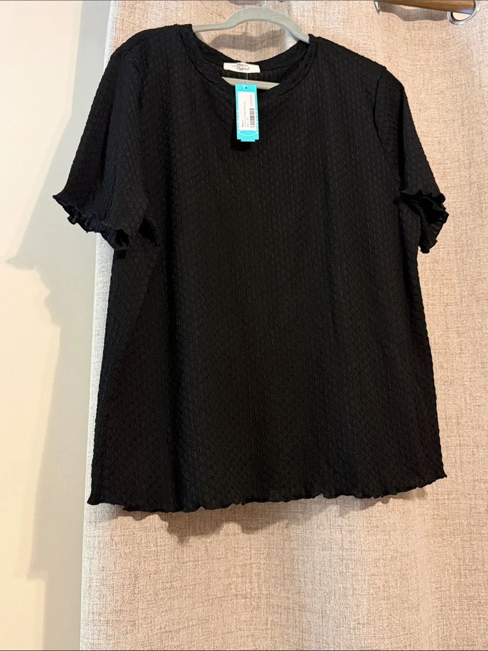 NWT Beacon Lettuce Trim Sleeve Knit Top 2X - Picture 3 of 5